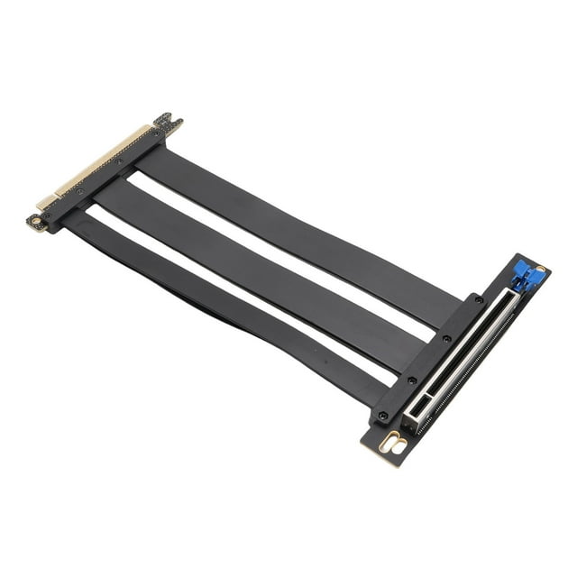 PCIE 5.0 Câble Rehausseur 16X, Câble d'Extension pour Carte Graphique GPU Gen 5, Compatible avec PCIE 4.0, WRX80/90E, RTX4090/5090/RX8900/RX7900XTX, anti-Empreintes Digitales