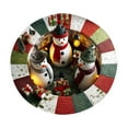 thumbnail image 2 of Christmas Decorations Carpet 3D Stereo Christmas Round Carpet Christmas Tree Snowman Holiday Scene Mat Non Christmas Decorative Rug For Living Room And Bedroom Visual carpet, 2 of 5