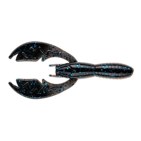 NetBait Baby Paca Craw Black Blue Flake Crawfish Fishing Soft Baits 9pc