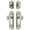 Polished Nickel, variant on Grandeur 802383 Windsor Solid Brass Single Cylinder Keyed Entry Knobset And Deadbolt Combo