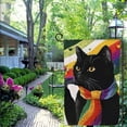 thumbnail image 4 of Rainbow Pride Garden Flag Double Sided Burlap, Small Black Cat Pansexual Garden Yard Flags Sign Banner Pride Month Outdoor Decoration, 4 of 6