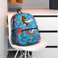 thumbnail image 5 of Fuzoiu Sharks Summer Print School Backpack for Teens,Large Bookbag,Lightweight Laptop Bag for Travel, Work, School & Outdoor Adventures, 5 of 6