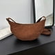 thumbnail image 3 of Bolso grande de pana | Bolso cruzado Slouchy Halfmoon | Organizador ligero y duradero con 3 bolsillos con cremallera y correa ajustable | Bolsa de uso diario de 30x10x17 cm, 3 of 3