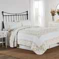 thumbnail image 1 of Nostalgia Home Sophie Full/Queen Beige Quilt Set, 1 of 2