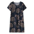 thumbnail image 3 of WILLBEST Vestidos para Mujer Verano Mujer Verano Cuello Redondo Manga Corta Camisón Pijama Fino Suelto Ropa de Casa Vestido UnitaGrandeGrandea, 3 of 3