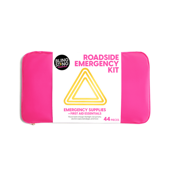 BLINGSTING, Car Emergency Kit, Pink