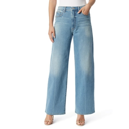 Jessica Simpson Women's and Women's Plus High Rise Wide Leg Jeans, Sizes 2-24W