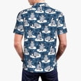 thumbnail image 4 of Daiia Snow Penguin Pattern Men’s Polo Shirts,Solid Deck Shirt,Classic Fit, Breathable Cotton Polo for Casual and Sport Wear-X-Large, 4 of 9