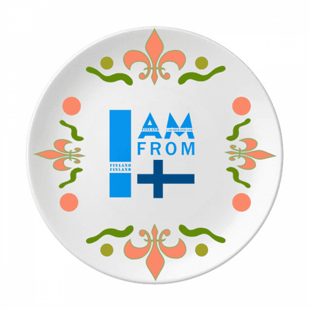 

I Am From Finland Art Deco Fashion Flower Ceramics Plate Tableware Dinner Dish