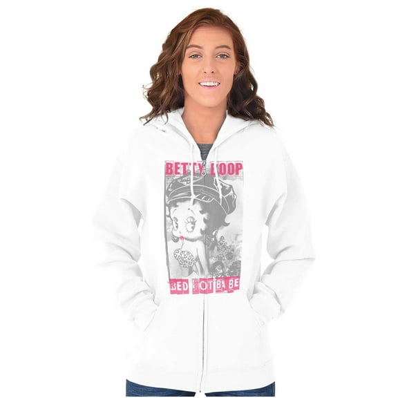 Betty Boop Hot Babe Sex Symbol Cute Zip Hoodie Sweatshirt Women Brisco Brands M