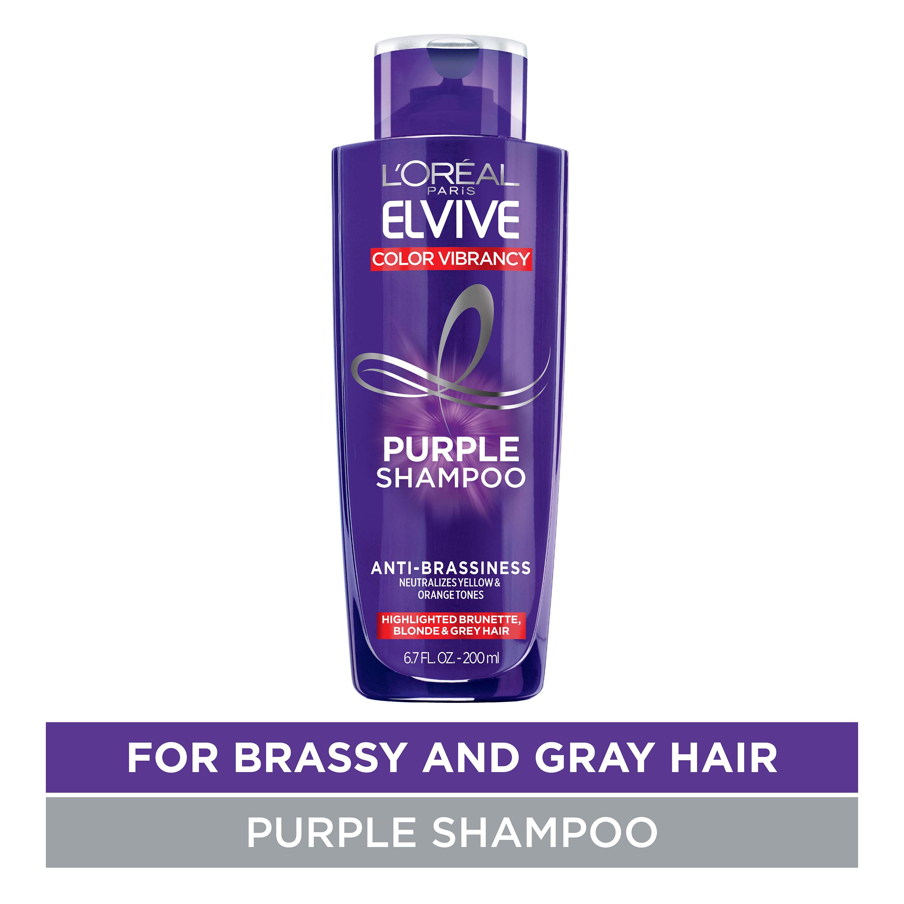 L'Oreal Paris Elvive Color Vibrancy Nourishing Purple Shampoo, 6.7 fl oz - image 3 of 12