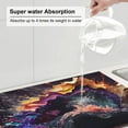 thumbnail image 5 of Sikiie Explosive Fluid Splash Art Dish Drying Mat, Kitchen Counter Mat, Self Drying Mat for Kitchen Counter Dish Drying Pad ,for Dishes, Utensils, Pots and Pans(24" x 18"), 5 of 7