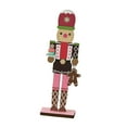 thumbnail image 4 of veasfak Christmas Decor Table Centerpiece Craft Collectible Photo Prop Wooden Nutcracker Snowman, 4 of 9
