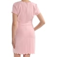 thumbnail image 2 of maison Jules Womens Scalloped Shift Dress, Pink, 10, 2 of 2