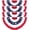 4 Pack 18x36 Inch, variant on 4 Pack USA Pleated Fan Flag 18x36 Inch, American Patriotic Bunting Flag Half Fan Banner, Outdoor Decoration for 4th of July, Memorial Day, Independence Day Porch Fence Decor