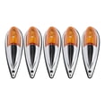 thumbnail image 1 of Luces De Marcador De Cabina De 5 Piezas Luces De Espacio Libre De Cabina Luces De Carreras De Techo Universales Para Camiones Remolques Tractores Con Bombillas De Halógeno Súper, 1 of 7