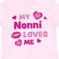 thumbnail image 4 of Inktastic Valentine's Day My Nonni Loves Me Hearts and Lips Boys or Girls Toddler T-Shirt, 4 of 5