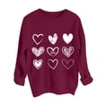 thumbnail image 4 of STAOEDU Valentine's Day Sweatshirt Women Funny Love Heart Graphic Pullover Shirt, 4 of 5