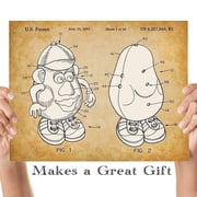 Mr. Potato Head - Talking Toy Potato - 11x14 Unframed Patent Print - Great Gift for Boys or Girls Room Decor