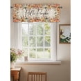 thumbnail image 2 of Hello Pumpkin Valances for Windows Pink Rose Fall Thanksgiving Retro Linen Rod Pocket Curtains Valance Short Window Treatment Drapes for Living Room, Bedroom Bathroom 42"&nbsp;W x 18" L, 2 of 5