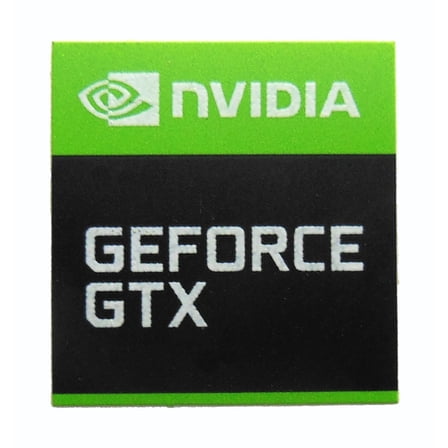 NVIDIA Geforce GTX Sticker 18 x 18mm / 11/16" x 11/16" [1058]