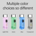 thumbnail image 3 of PATLOLLAV Mini Keychain Flashlights Rechargeable,Mini Flashlight LED High Lumens, Super Bright Keychain Light with Red UV Blue Light Small Pocket Flashlight for Night Running, Reading Light, 3 of 5