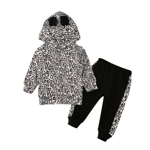 girls leopard print tracksuit