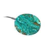 MightySkins APMACH-Turquoise Ripple Skin Compatible with Apple MagSafe Charger - Turquoise Ripple