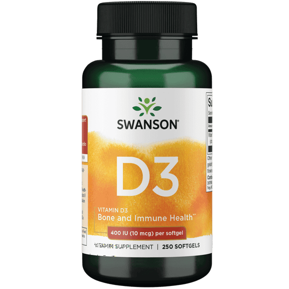 Swanson Vitamin D 400 Iu (10 Mcg) 250 Softgels