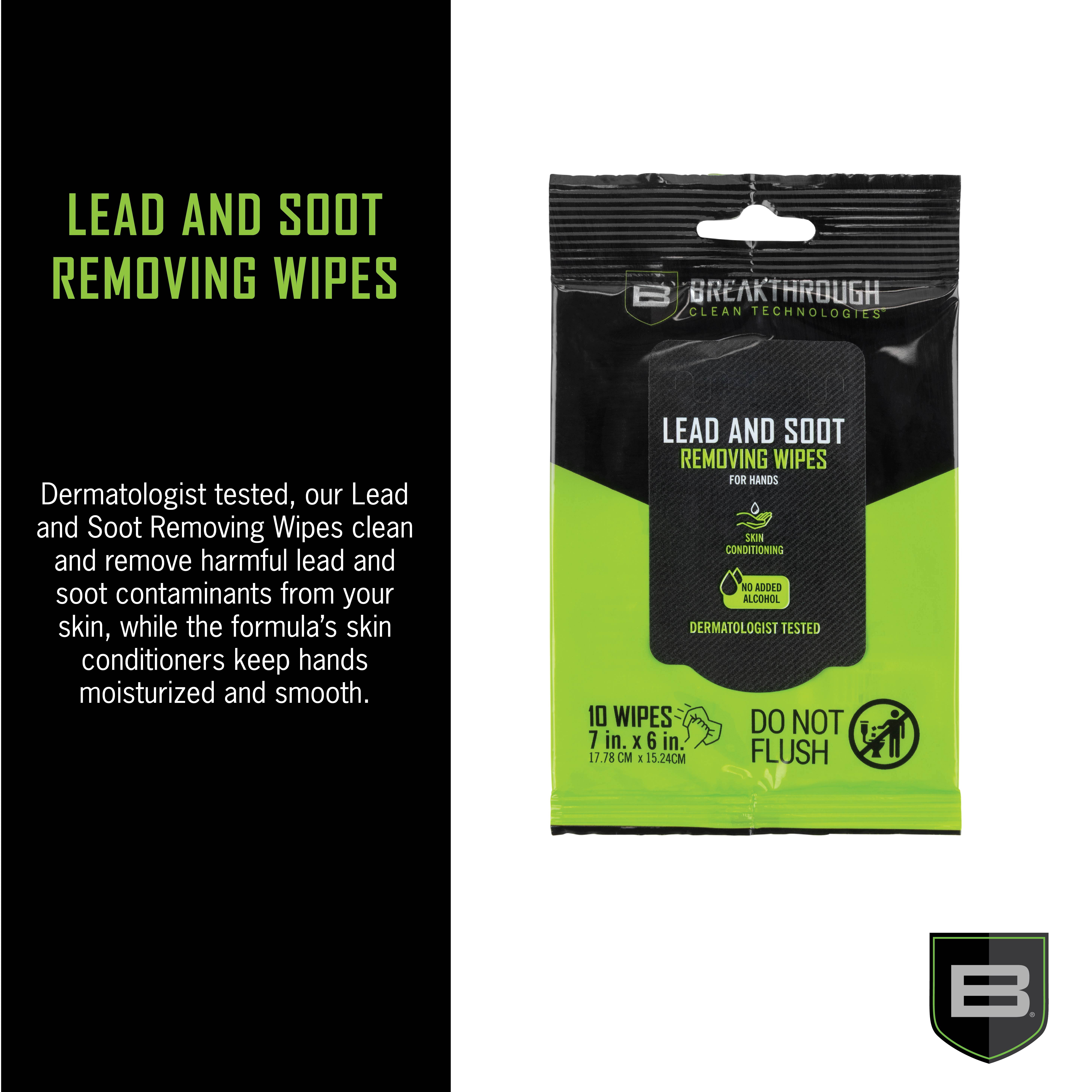 Breakthrough Clean Technologies® Lead and Soot Wipes (7 x 6 Wipe) - 10 Ct Pouch