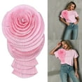 thumbnail image 2 of Tizuqe Exaggerated Ruffled Flower Lapel Pin Pleated Big Floral Brooch for Fashion Enthusiasts Elegant Women Clothing Accessory, 2 of 21