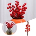thumbnail image 2 of zhangmingg Choix de Baies Rouges DIY Floral pour Mariage Vacances Hiver Arrangements de Maison, 2 of 6