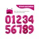 thumbnail image 2 of 40 Inch Hot Pink Number Balloon, Large Size Jumbo Digit Mylar Foil Helium Bright Pink Balloons For Birthday Party Celebration Decorations Graduations, 2 of 5
