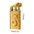 thumbnail image 3 of Fufafayo under $5 Windproof Lighter, Cigar Lighter, Inclined Flame Windproof Butane Lighter, Metal Alloy Body with Adjustable Flame, Refillable for Candle Cigarette, Portable Gift for Men Outdoor, 3 of 6