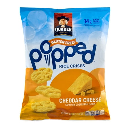 Quaker Popped Cheddar Rice Cakes Quaker Popped Cheddar Rice Cakes