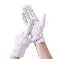 thumbnail image 4 of Women Ski Mittens Winter Keep Warm Wedding Bow Tie Print Windproof Waterproof Golves Outdoor Riding Open Toed Golves, 4 of 4