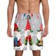 thumbnail image 1 of Balery Merry Christmas Gnome1 Pantalones cortos de pijama de punto de algodón para hombre con cinturilla y bolsillos-3X-Large, 1 of 6