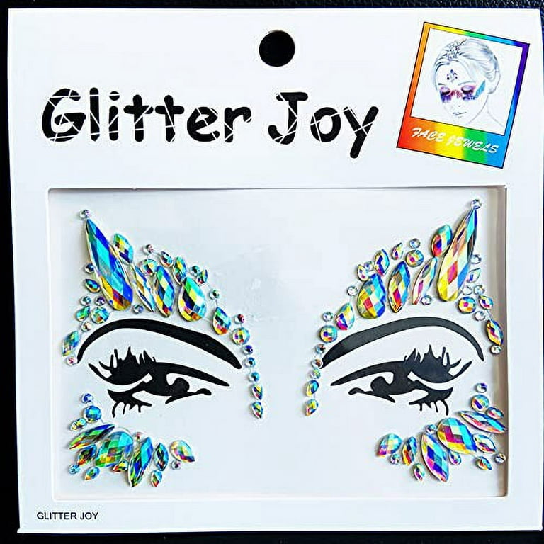 Rhinestone Face Gems Jewels, Festival Face Jewels Tattoo Stickers, Rave  Crystals Face Gems Stick on, Body Gem Stones Bindi Temporary Face Tattoos  for