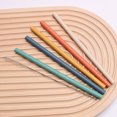 thumbnail image 3 of 1 Set Drinking Straw Threaded Design 2 Sections Straight Tube Heat Resistant Foldable Food Grade Water Straw Home Supply, 3 of 7