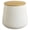 White, variant on LeisureMod Orunel Collection Round Side Table, Modern Drum Accent End Table, Decorative Pedestal Table for Living Room, Bedroom, Patio & Small Spaces, White