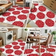 thumbnail image 6 of Kitchen Mats for Floor 3x5 Ft, Red Dahlia Non Slip Area Rugs for Kitchen Bedroom Entryway, Vintage Country Grey Abstract Flowers Floral Washable Carpet Runner Rug Floor Mats for Bedroom Home Decor, 6 of 9