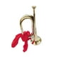 thumbnail image 5 of Soplando Bugle Scouting Trompeta Bugle Instrumento musical Trompeta de estilo clásico Brass Bugle para banda Orquesta Principiante Escuela , Dorado, 5 of 8