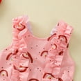 thumbnail image 5 of Coerni Baby Girls Swimsuit One Piece Cute Bathing Suit Ruffle Beach Sleeveless Swimwear Rainbow Quick Dry Swimsuit, 5 of 7