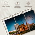 thumbnail image 6 of Elephant Stock Gateway Of India Vignette Wall Art - Horizontal Multi Panel Canvas - Living Room Wall Decor - Places Multi Panel - Gray And Orange Decor - 74" x 48", 6 of 8