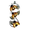 thumbnail image 2 of Wrought Iron Wall Decor, Garden Art, Outdoor Metal Flowers and Butterflies, Flower & Insect Wall Hanging for Patio, Balcony, Courtyard, Kids Room, Red and Yellow, 2 of 6