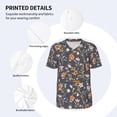 thumbnail image 3 of KLL Wildflowers for Men's Baseball Shirts,Short Sleeve Casual Shirts Button Down Shirt for Men Beach Summer Wedding Shirt-X-Large, 3 of 7