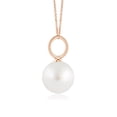 thumbnail image 2 of ANGARA Classic South Sea Cultured Pearl Solitaire Pendant in 14K Rose Gold for Women | June Birthstone, Birthday, Anniversary, Jewelry Gift for Women | Pearl Necklace, 2 of 10