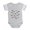 Heather Gray, variant on CafePress - Blah Blah_Tr - Cute Infant Baby Football Bodysuit