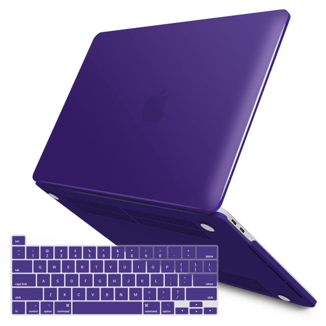 Funda rígida con teclado IBENZER para MacBook Pro de 13 pulgadas, color morado