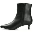 thumbnail image 3 of Journee Womens Arely Pointed Toe Kitten Heel Ankle Booties, Widths Available, 3 of 10